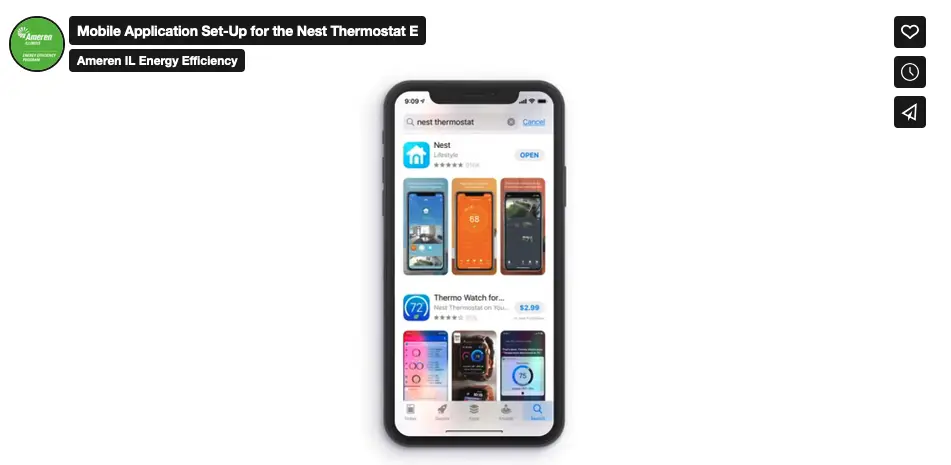 Read more about the article Mobile Application Set-Up For The Nest Thermostat E