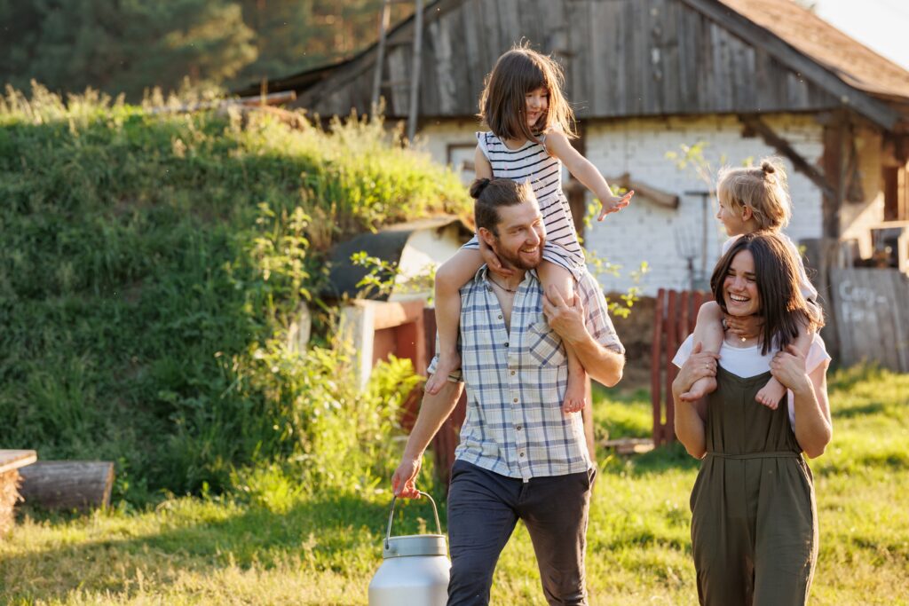 stock-photo-happy-young-family-enjoy-spending-time-together-on-weekend-at-the-countryside-mother-father-and-2281341545